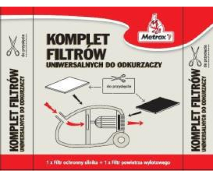 Akcesoria do odkurzaczy METROX Komplet filtrów uniwersalnych do odkurzaczy